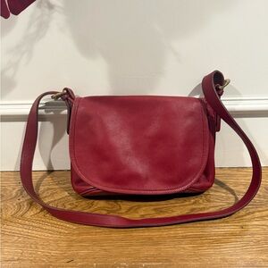 Vintage coach Red Leather Bag